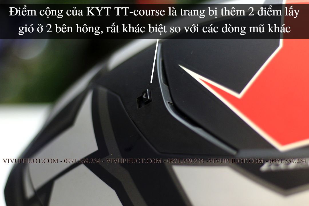 Mũ Fullface KYT TT Course Electron Matt Grey Red