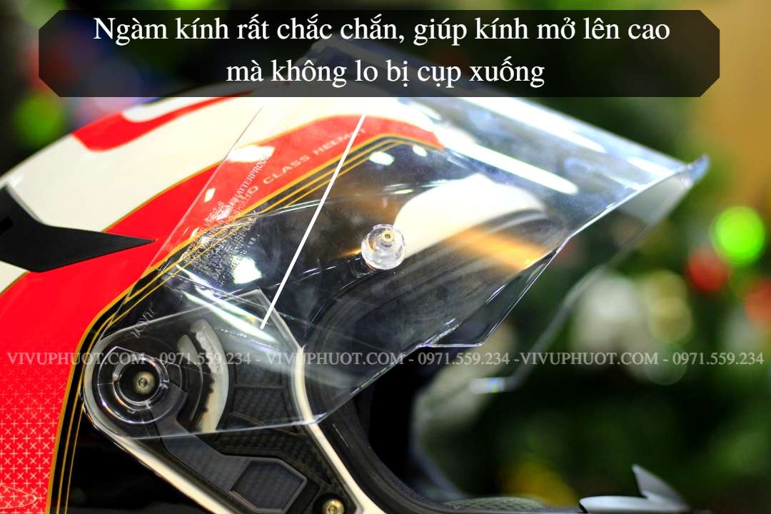 Mũ Fullface KYT TT Course Grand Prix