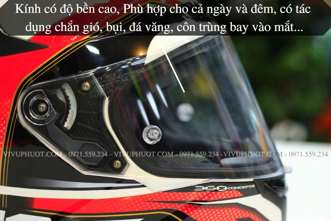 Mũ Fullface KYT TT Course Grand Prix