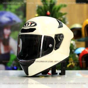 Mũ Fullface KYT TT Course Plain Trắng