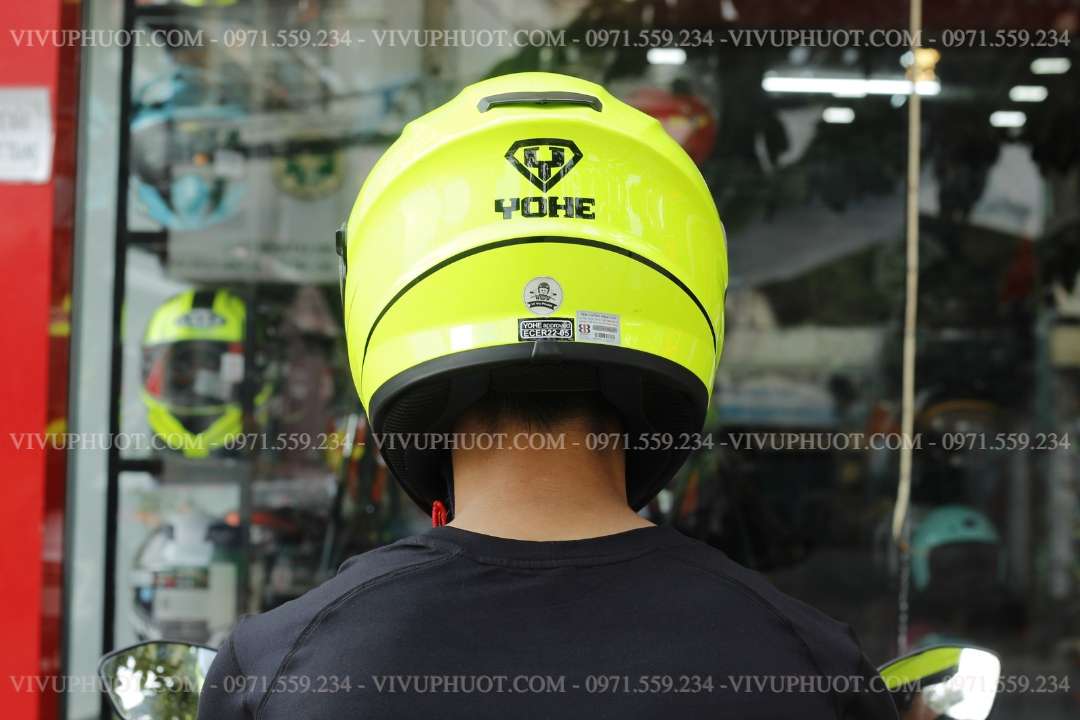 Mũ Fullface Yohe 981 Xanh Dạ Quang