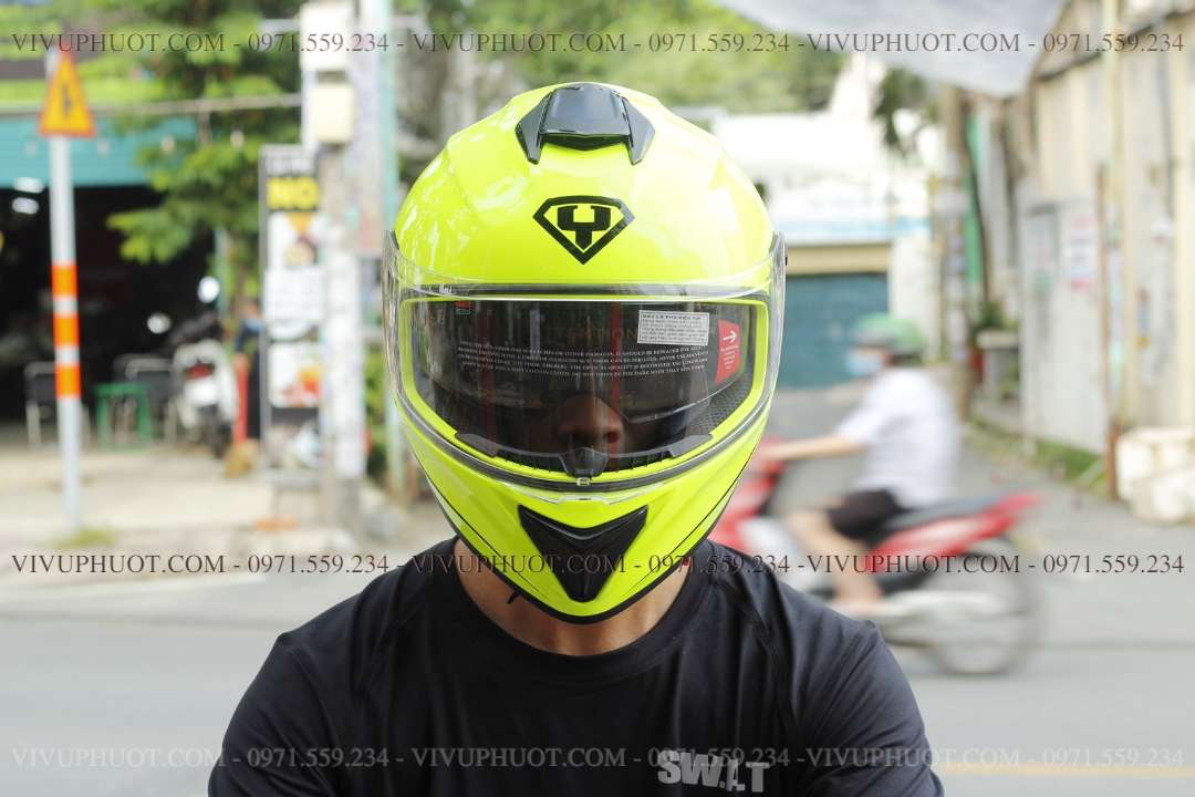 Mũ Fullface Yohe 981 Xanh Dạ Quang
