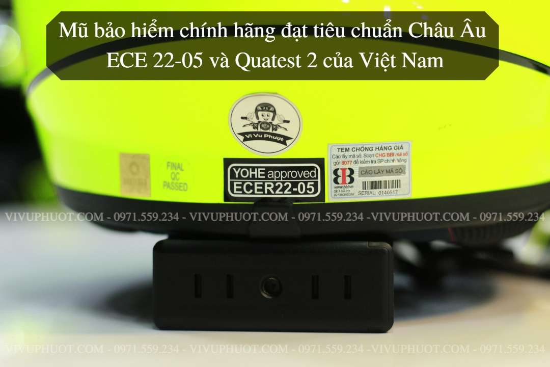Mũ Fullface Yohe 981 Xanh Dạ Quang
