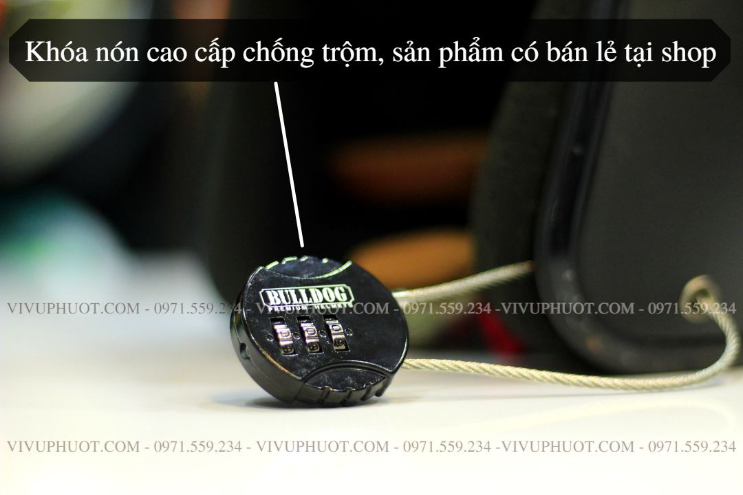 Mũ 3/4 Bulldog 4U Đen Nhám Đen