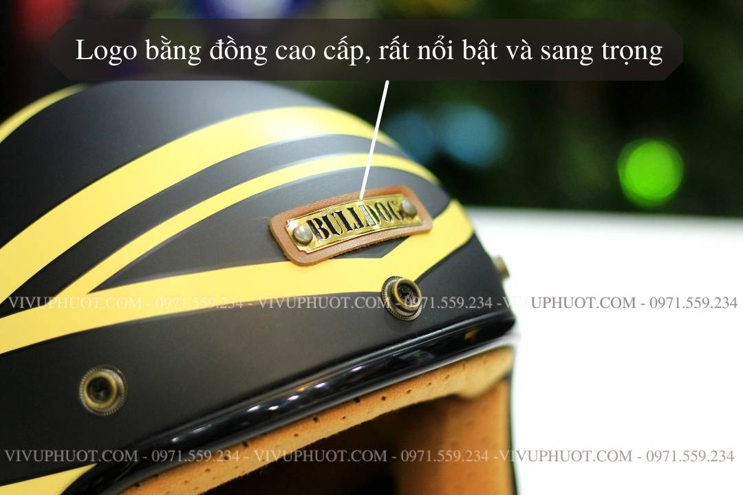 Mũ 3/4 Bulldog 4U Tem Emo