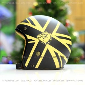 Mũ 3/4 Bulldog 4U Tem Emo