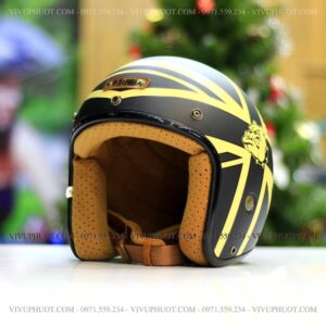 Mũ 3/4 Bulldog 4U Tem Emo