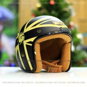 Mũ 3/4 Bulldog 4U Tem Emo