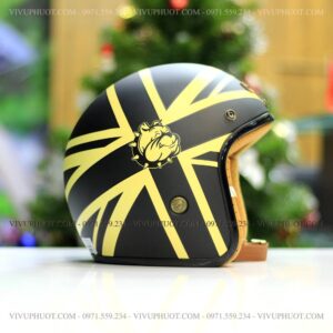 Mũ 3/4 Bulldog 4U Tem Emo