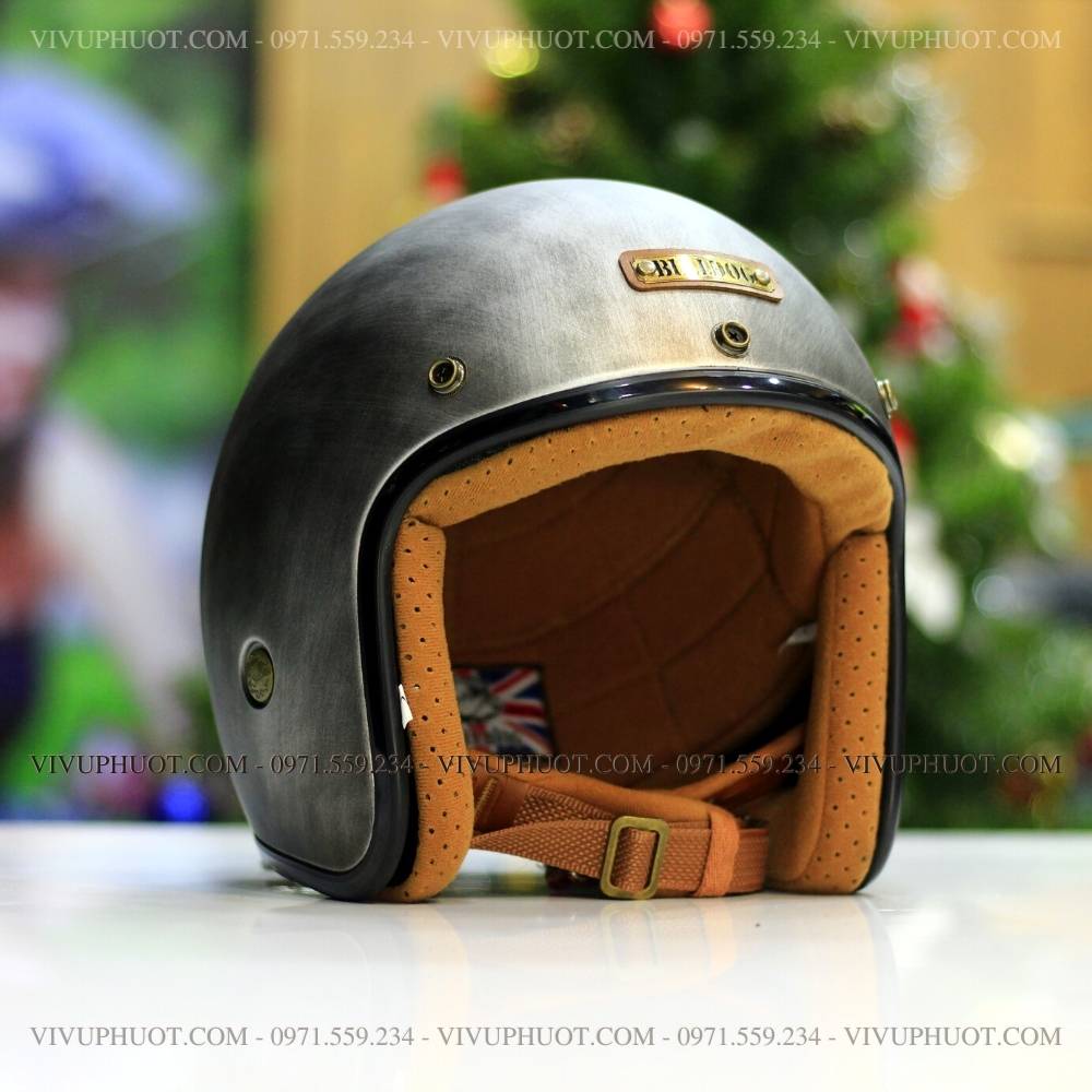 mu-bao-hiem-3-4-bulldog-4u-xam-xuoc-24 Mũ 3/4 Bulldog 4U Xước Xám