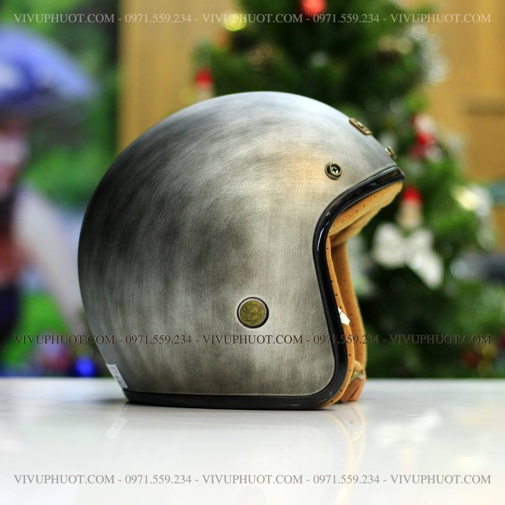 mu-bao-hiem-3-4-bulldog-4u-xam-xuoc-25 Mũ 3/4 Bulldog 4U Xước Xám