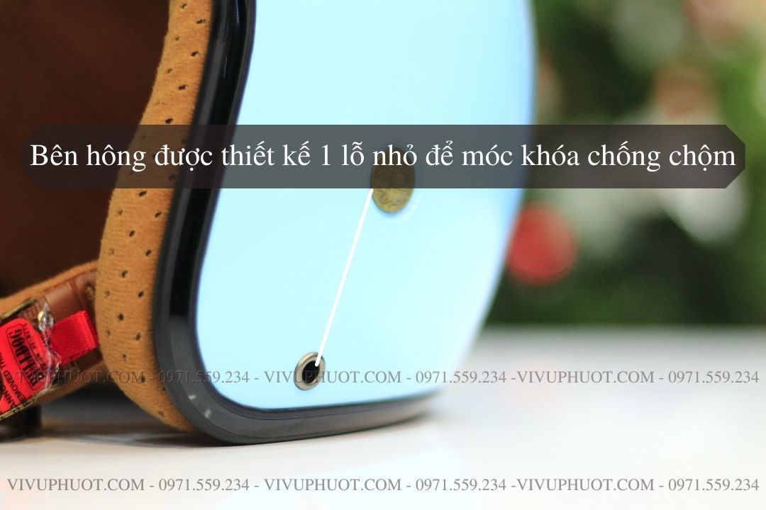 Mũ 3/4 Bulldog 4U Xanh Dương