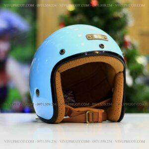 Mũ 3/4 Bulldog 4U Xanh Dương