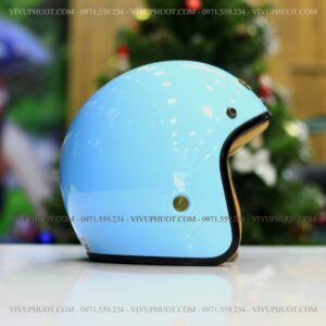 Mũ 3/4 Bulldog 4U Xanh Dương