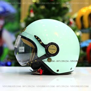Mũ 3/4 Bulldog POM Xanh Ngọc
