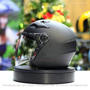 Mũ 3/4 Royal M268 2 Kính Đen Nhám