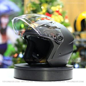 Mũ 3/4 Royal M268 2 Kính Đen Nhám