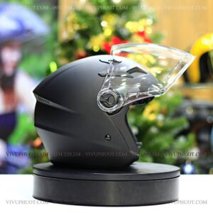 Mũ 3/4 Royal M268 2 Kính Đen Nhám