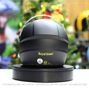 Mũ 3/4 Royal M268 2 Kính Đen Nhám