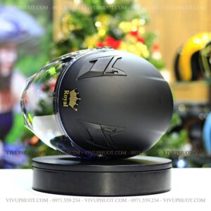 Mũ 3/4 Royal M268 2 Kính Đen Nhám