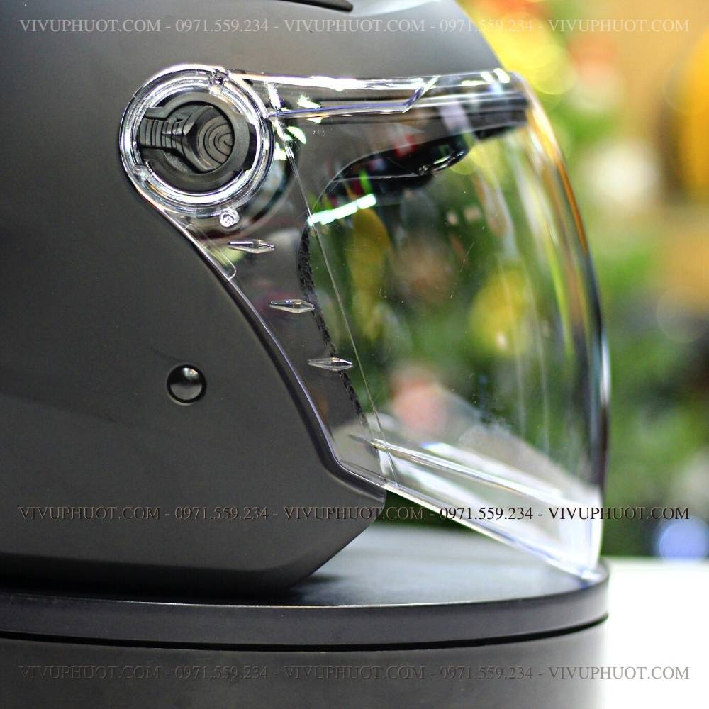 Mũ 3/4 Royal M268 2 Kính Đen Nhám