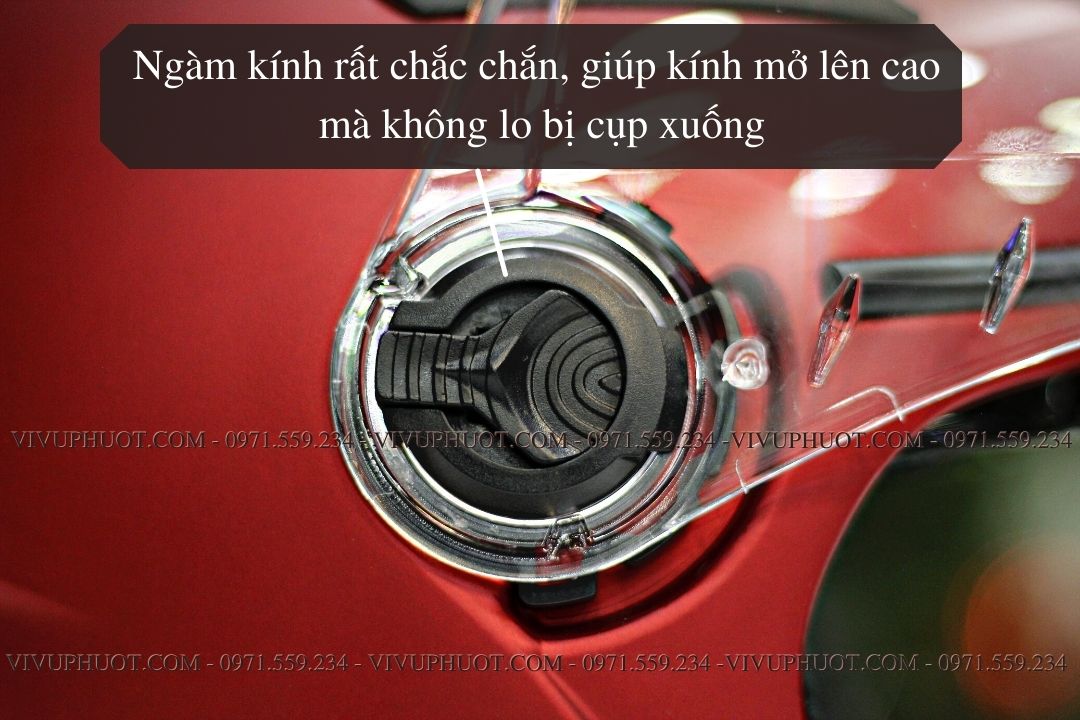 Mũ 3/4 Royal M268 2 Kính Đỏ Đô