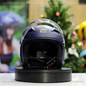 Mũ 3/4 Royal M268 2 Kính Xanh Mực