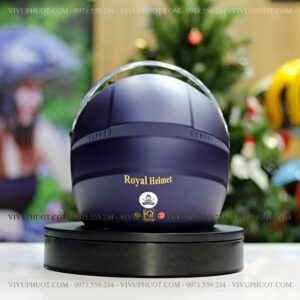 Mũ 3/4 Royal M268 2 Kính Xanh Mực