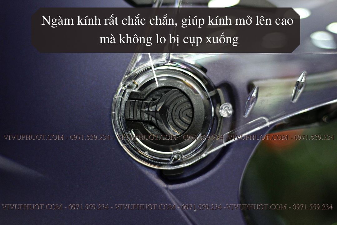 Mũ 3/4 Royal M268 2 Kính Xanh Mực