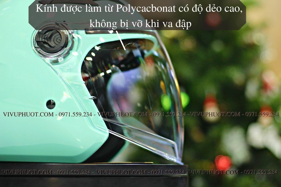 Mũ 3/4 Royal M268 2 Kính Xanh Ngọc