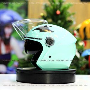 Mũ 3/4 Royal M268 2 Kính Xanh Ngọc