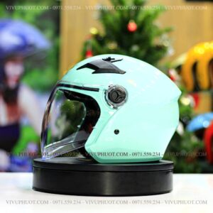 Mũ 3/4 Royal M268 2 Kính Xanh Ngọc