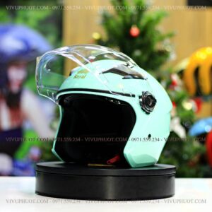 Mũ 3/4 Royal M268 2 Kính Xanh Ngọc