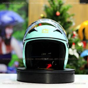 Mũ 3/4 Royal M268 2 Kính Xanh Ngọc