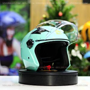 Mũ 3/4 Royal M268 2 Kính Xanh Ngọc