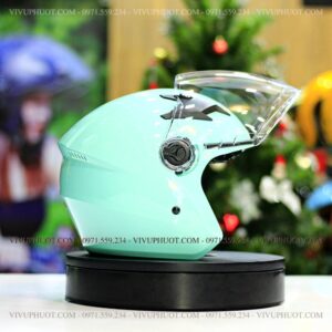 Mũ 3/4 Royal M268 2 Kính Xanh Ngọc