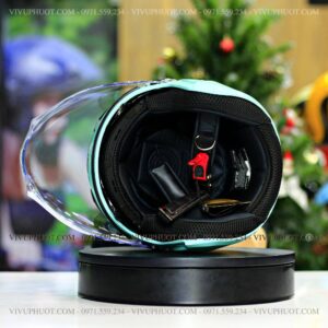 Mũ 3/4 Royal M268 2 Kính Xanh Ngọc