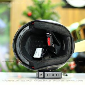 Mũ 3/4 Sunda 388 Đen Nhám