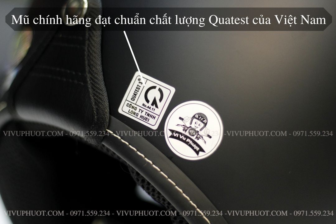 Mũ 3/4 Sunda 388 Đen Nhám