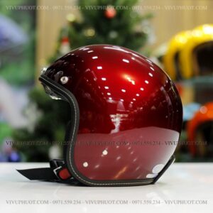 Mũ 3/4 Sunda 388 Đỏ Đô