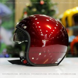 Mũ 3/4 Sunda 388 Đỏ Đô