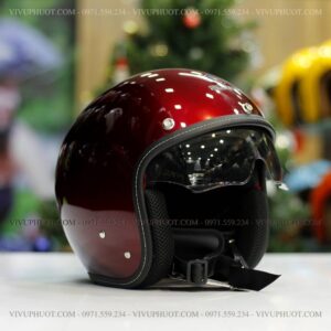 Mũ 3/4 Sunda 388 Đỏ Đô