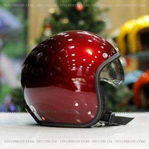 Mũ 3/4 Sunda 388 Đỏ Đô