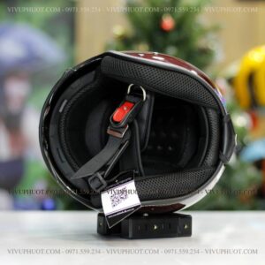 Mũ 3/4 Sunda 388 Đỏ Đô