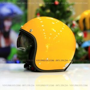 Mũ 3/4 Sunda 388 Vàng Bóng