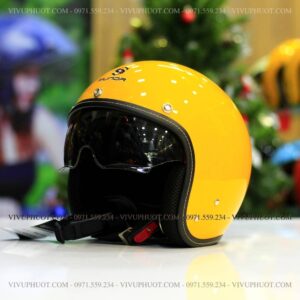 Mũ 3/4 Sunda 388 Vàng Bóng