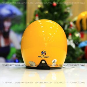 Mũ 3/4 Sunda 388 Vàng Bóng