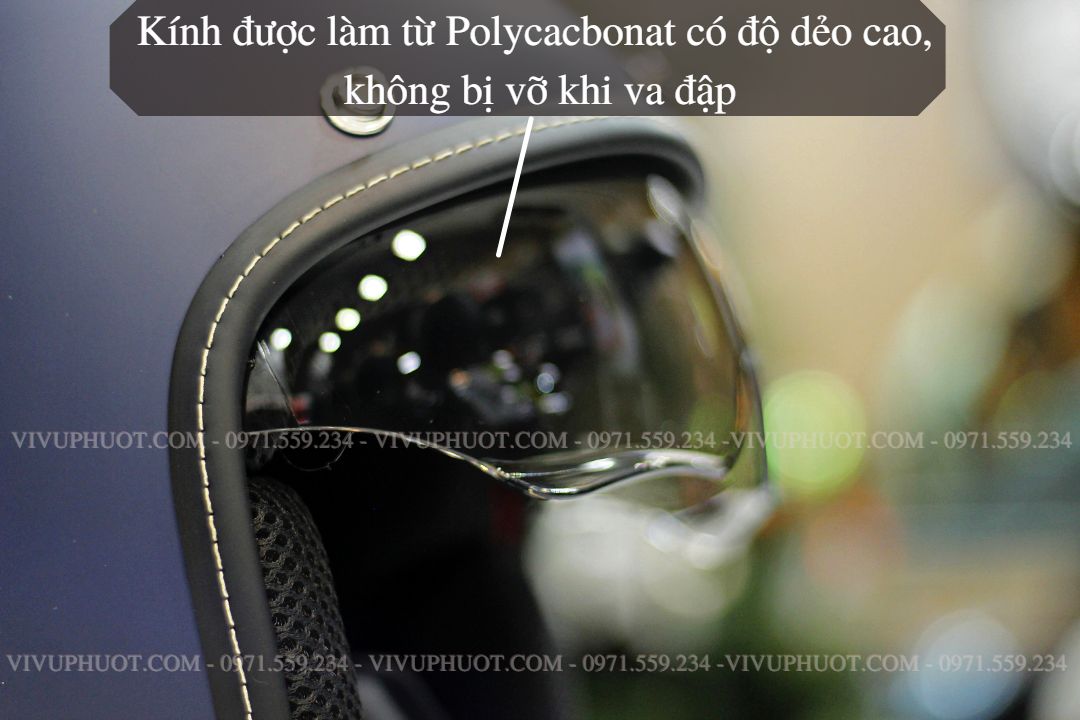 Mũ 3/4 Sunda 388 Xanh Mực