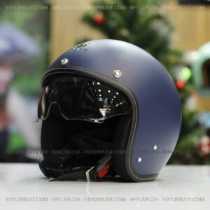 Mũ 3/4 Sunda 388 Xanh Mực