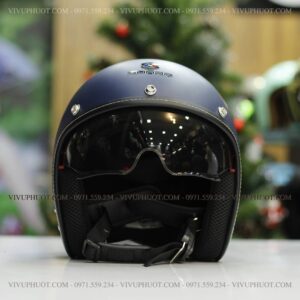 Mũ 3/4 Sunda 388 Xanh Mực